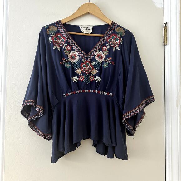Savanna Jane Boho Top Sz S - Picture 1 of 5